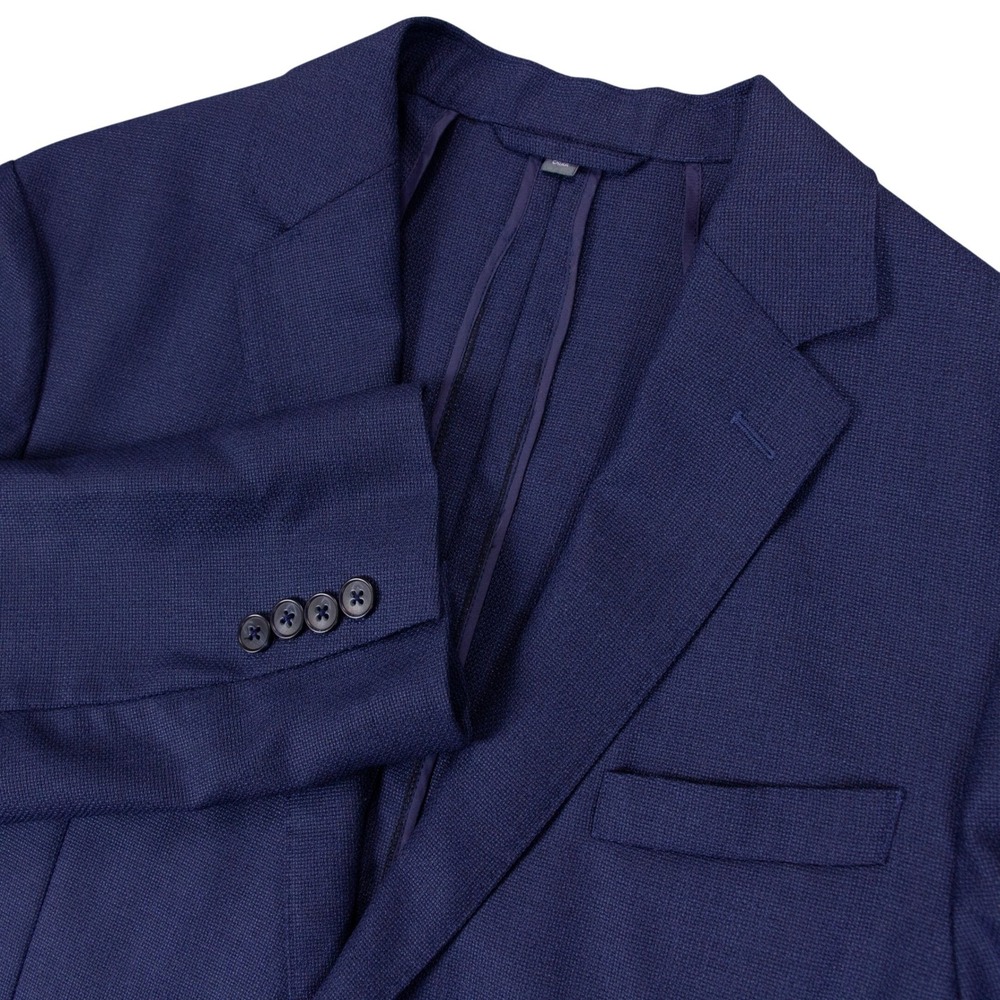 Bonobos Mens 38R Athletic Unstructured Blazer Blue Vitale Barberis Wool